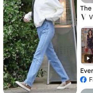 Pristine Kendall Jenners  Khaite jeans slim straight Vanessa 30 high rise